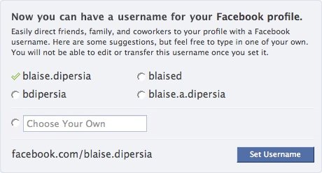 Ab Samstag können Facebook-Nutzer die URL ihres Profils personalisieren (Bild: Facebook).
