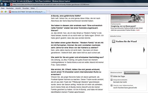 Stern hat seine Erotik-Galerie zensiert und zeigt nun kein Vorschaubild mehr an (Screenshot: ZDNet.de).
