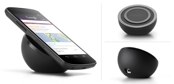Das bisher nur in den USA verfügbare Induktionsladegerät für das Nexus 4 kostet knapp 60 Dollar (Bild: Google).