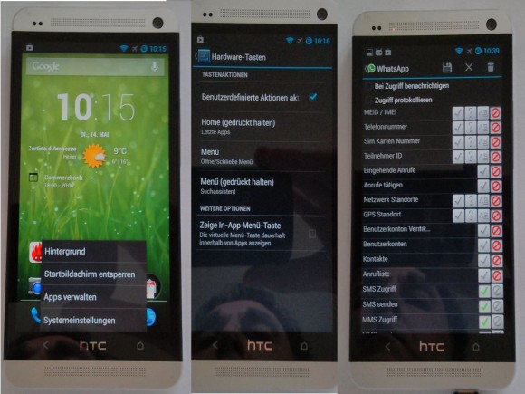  HTC One with CyanogenMod and PDroid patch 