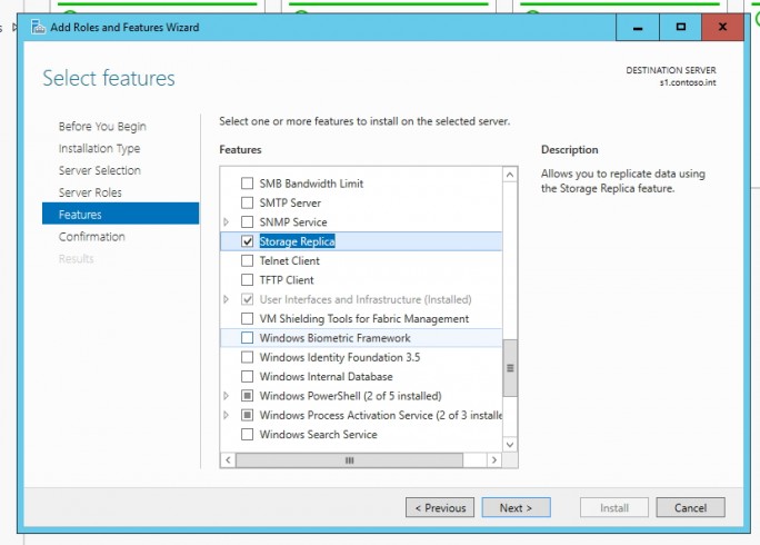  In Windows Server 2016 allow hard drives between servers operate together and also between servers Replicate (Screenshot: Thomas Joos) 
