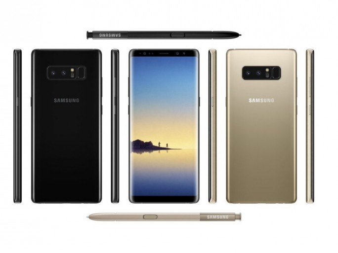 Galaxy Note 8: Schwarz und Gold (Bild: Samsung)