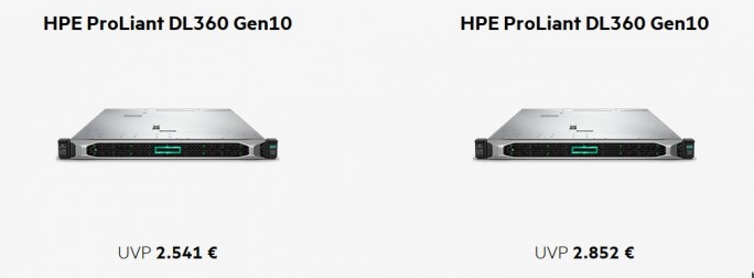 HPE ProLiant DL360 Gen10 und DL380 Gen10 (Screenshot: ZDNet.de)