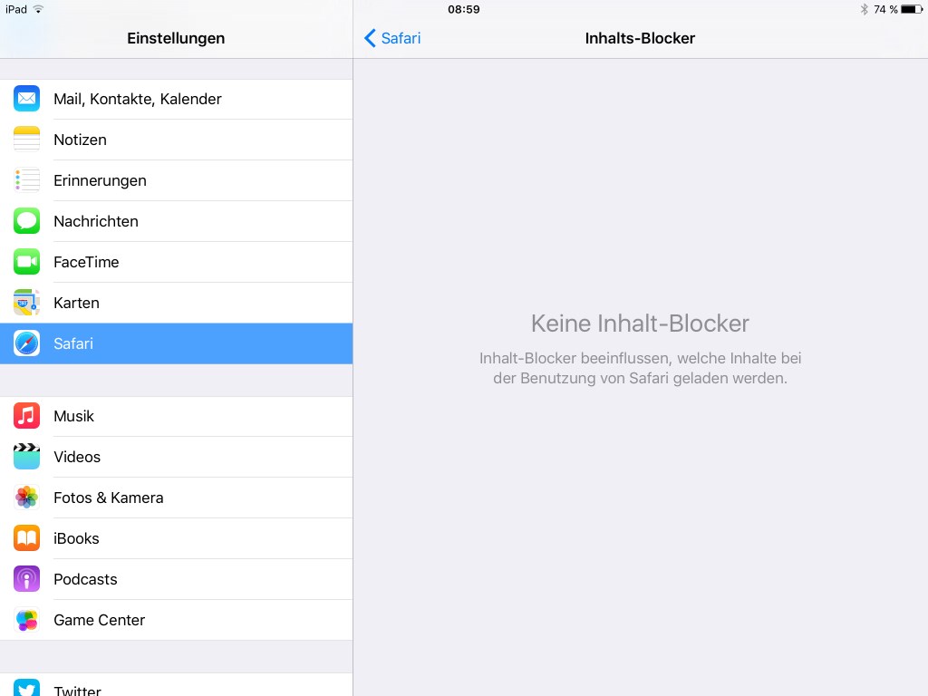 iOS 9: Werbe-Blocker