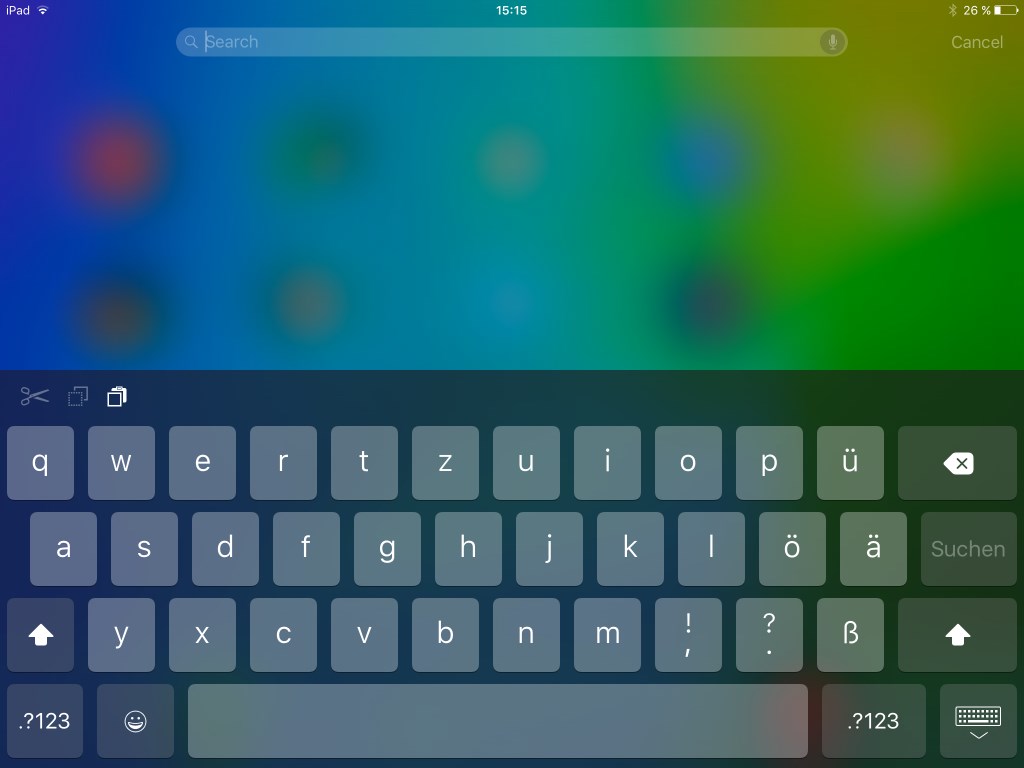 iOS 9: iPad-Suche