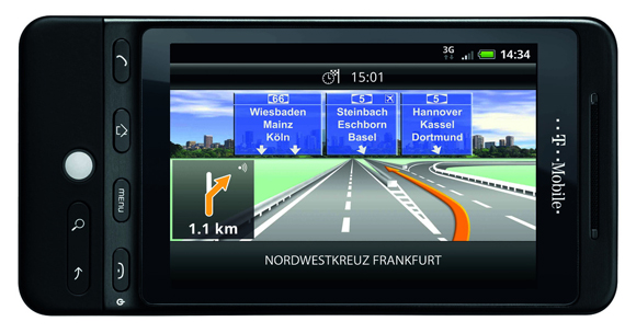 Navigons MobileNavigator ist kompatibel zu Android-Geräten ab Version 1.5 (Bild: Navigon).
