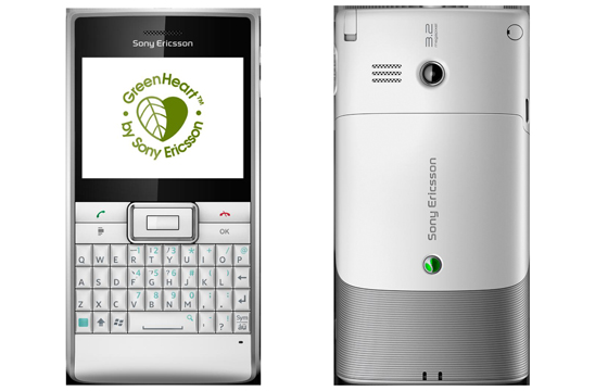 Das Sony Ericsson Aspen wird aus Recycling-Kunststoff und ohne Einsatz gefährlicher Chemikalien gefertigt (Bild: Sony Ericsson).
