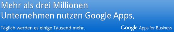 Google hat seine kostenpflichtige Online-Produktivitätssuite für Unternehmen in Google Apps for Business umbenannt (Bild: Google).
