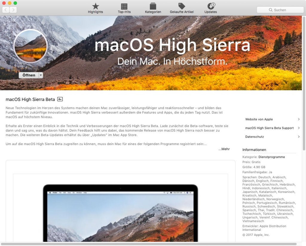 high sierra macos 10.13.x download