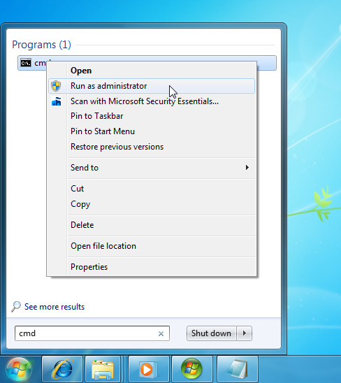 Um den Counter für die Laufzeit zurückzusetzen, muss man die Kommandozeile mit Administratorrechten starten (Screenshot: ZDNet).