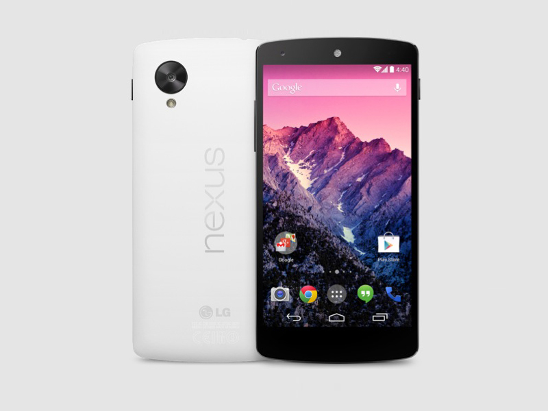 Nexus 5 in Weiß.