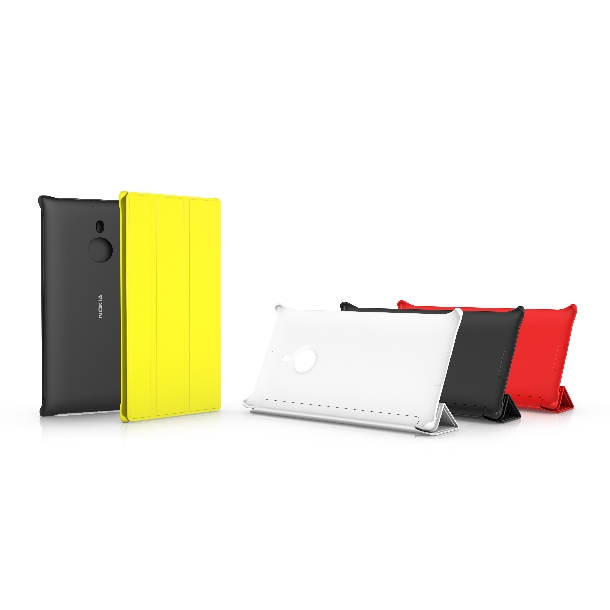 Passend zu den Smartphones kommen dann auch die Cover in Rot, Gelb, Weiß und Schwarz (Foto: Nokia).
