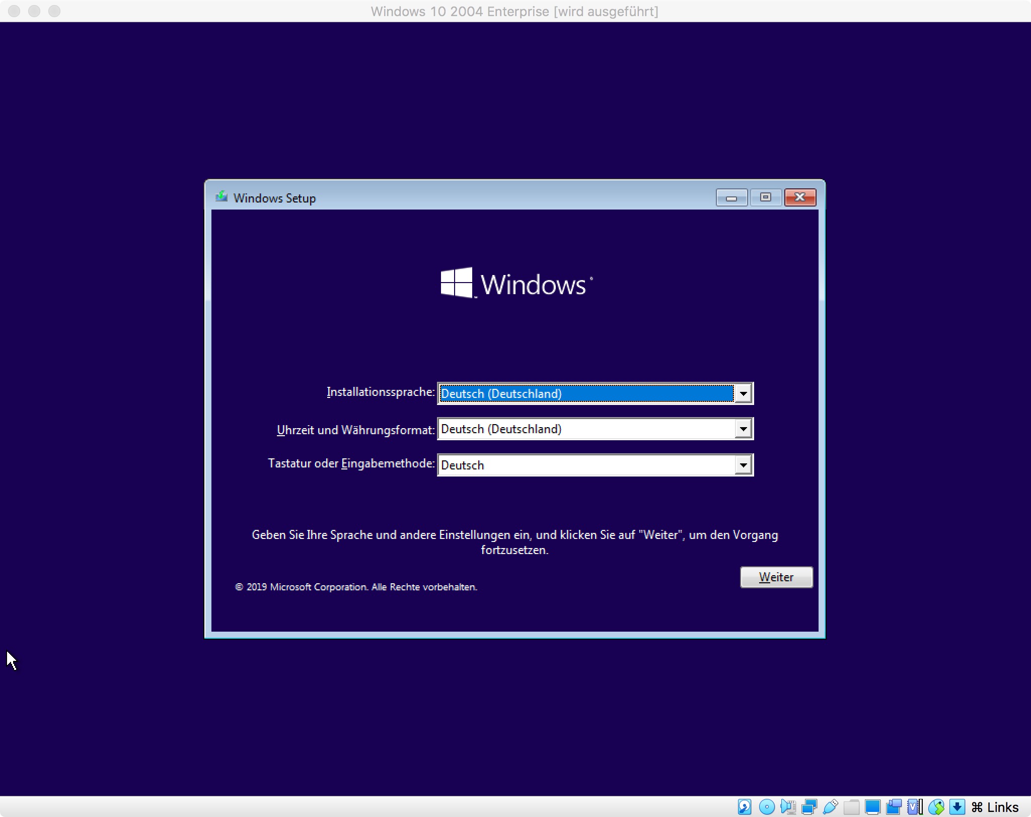 Die Bildergalerie zeigt die Installation von Windows 10 2004 Enterprise Edition auf Basis der Insider-Version 19041.84. Nach der Installation erhöht das Update KB4550936 die Buildnummer auf 19041.207. Damit entspricht sie der finalen Version, die Microsoft ab Mai verteilen will.<br>
Weitere Infos: <a href=\"https://www.zdnet.de/88379112/windows-10-2004-installieren-und-optimal-einrichten/\" target=\"_blank\">Windows 10 2004 installieren und optimal einrichten</a>