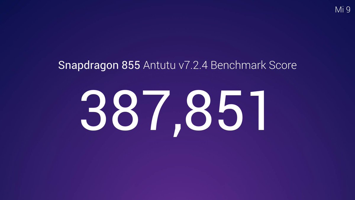 Das zeigt sich auch beim Antutu-Benchmark: Mit knapp 390.000 Punkten belegt der Snapdragon die Spitzenposition unter den Smartphone-CPUs (Bild: Xiaomi).<br>
- <a href=\"https://www.zdnet.de/88354703/ab-449-euro-xiaomi-bringt-mi-9-nach-europa/\" rel=\"noopener\" target=\"_blank\">Ab 449 Euro: Xiaomi bringt Mi 9 nach Europa</a></br>
- <a href=\"https://www.zdnet.de/88354347/xiaomi-stellt-mi-9-und-mi-9se-vor/\" target=\"_blank\">Xiaomi stellt Mi 9 und Mi 9 SE vor</a><br>
- <a href=\"https://www.zdnet.de/88354315/dxomark-xiaomi-mi-9-besser-als-iphone-xs-max/\" rel=\"noopener\" target=\"_blank\">DxOMark: Xiaomi Mi 9 besser als iPhone XS Max</a></br>
- <a href=\"https://www.zdnet.de/88354159/xiaomi-mi-9-fast-alle-details-bekannt/\" rel=\"noopener\" target=\"_blank\">Xiaomi Mi 9: Fast alle Details bekannt</a><br>